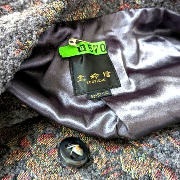 Oriental Boucle 3 Button Blazer - Picture 8 of 9